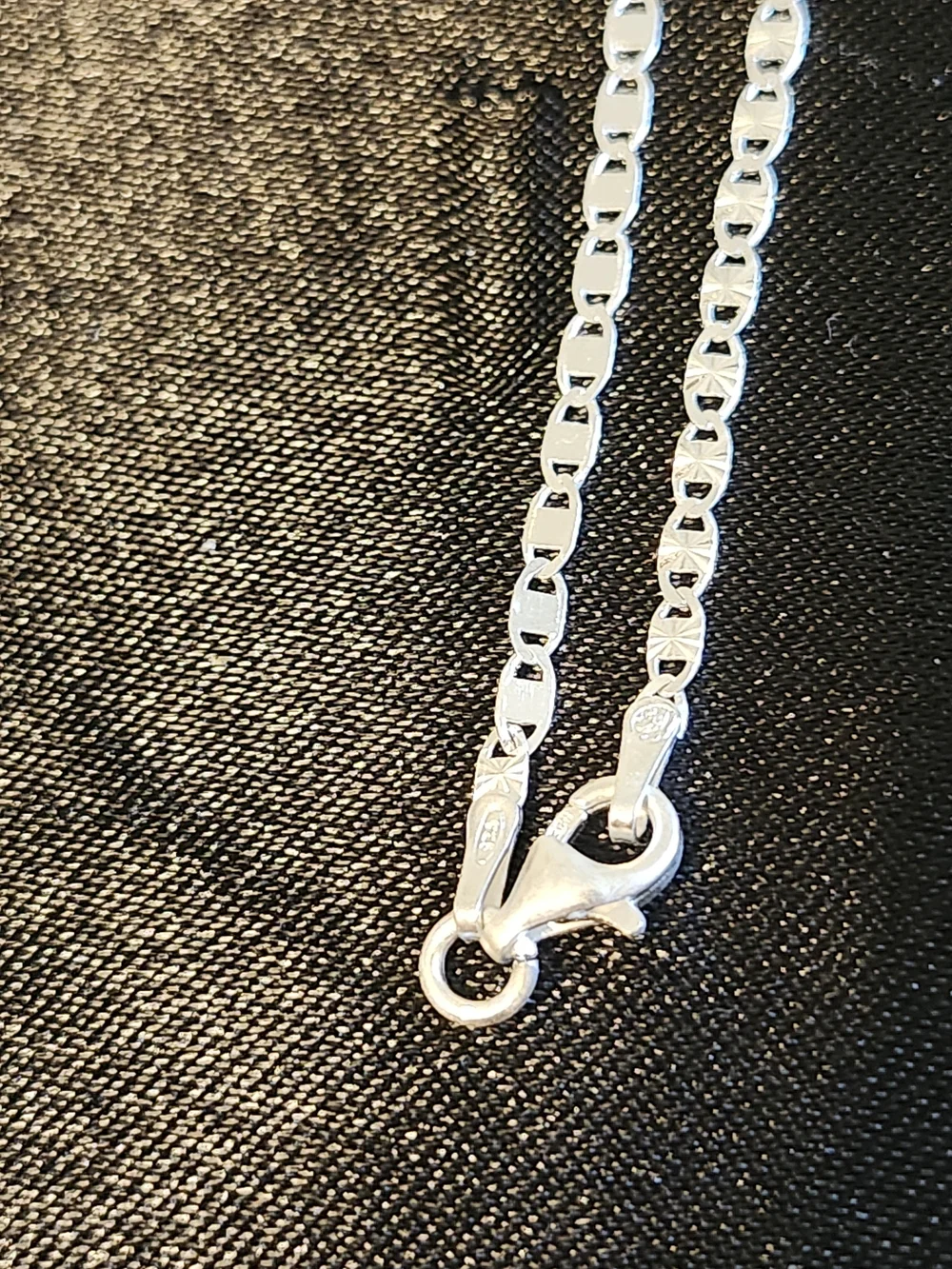 Sterling Silver Figaro Chain Necklace - Silver